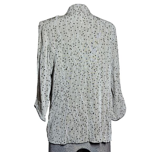 Open Front Glitter Accent Blazer Jacket Size Large - Picture 2 of 3